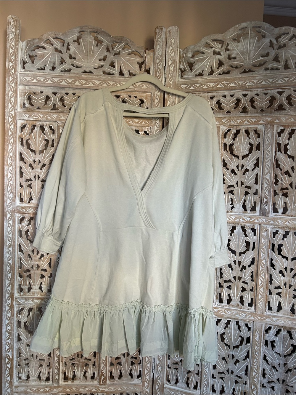 Eldridge Ruffle Hem Mini Dress | Daily Practice by Anthropologie - Picture 2 of 3